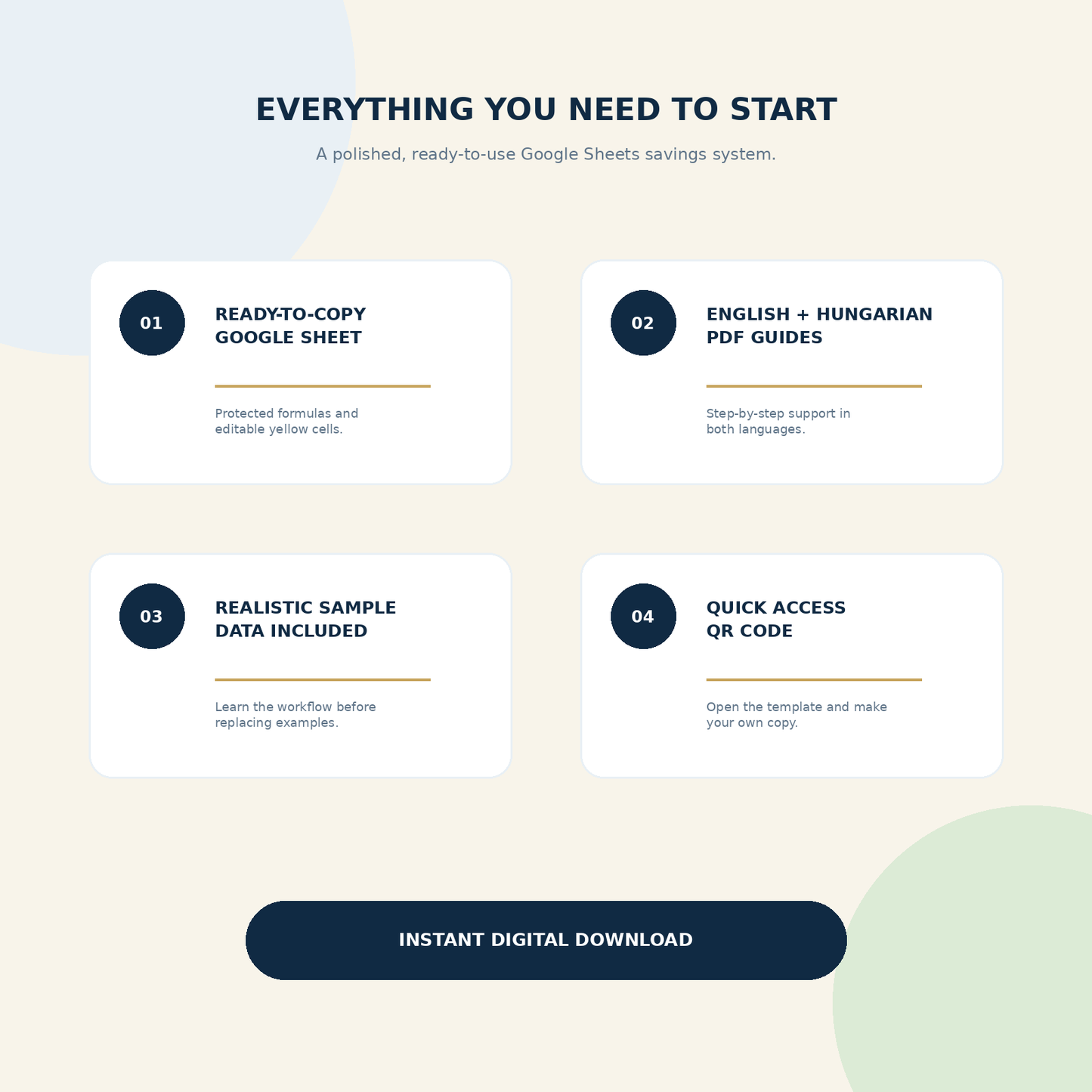 Savings Goals & Sinking Funds Planner