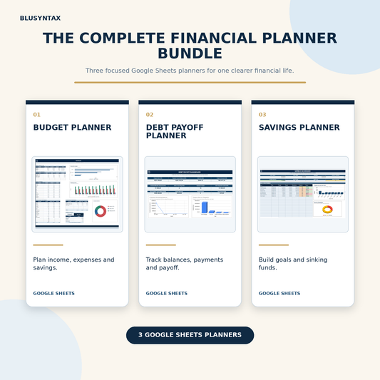 BluSyntax Financial Planner Bundle 