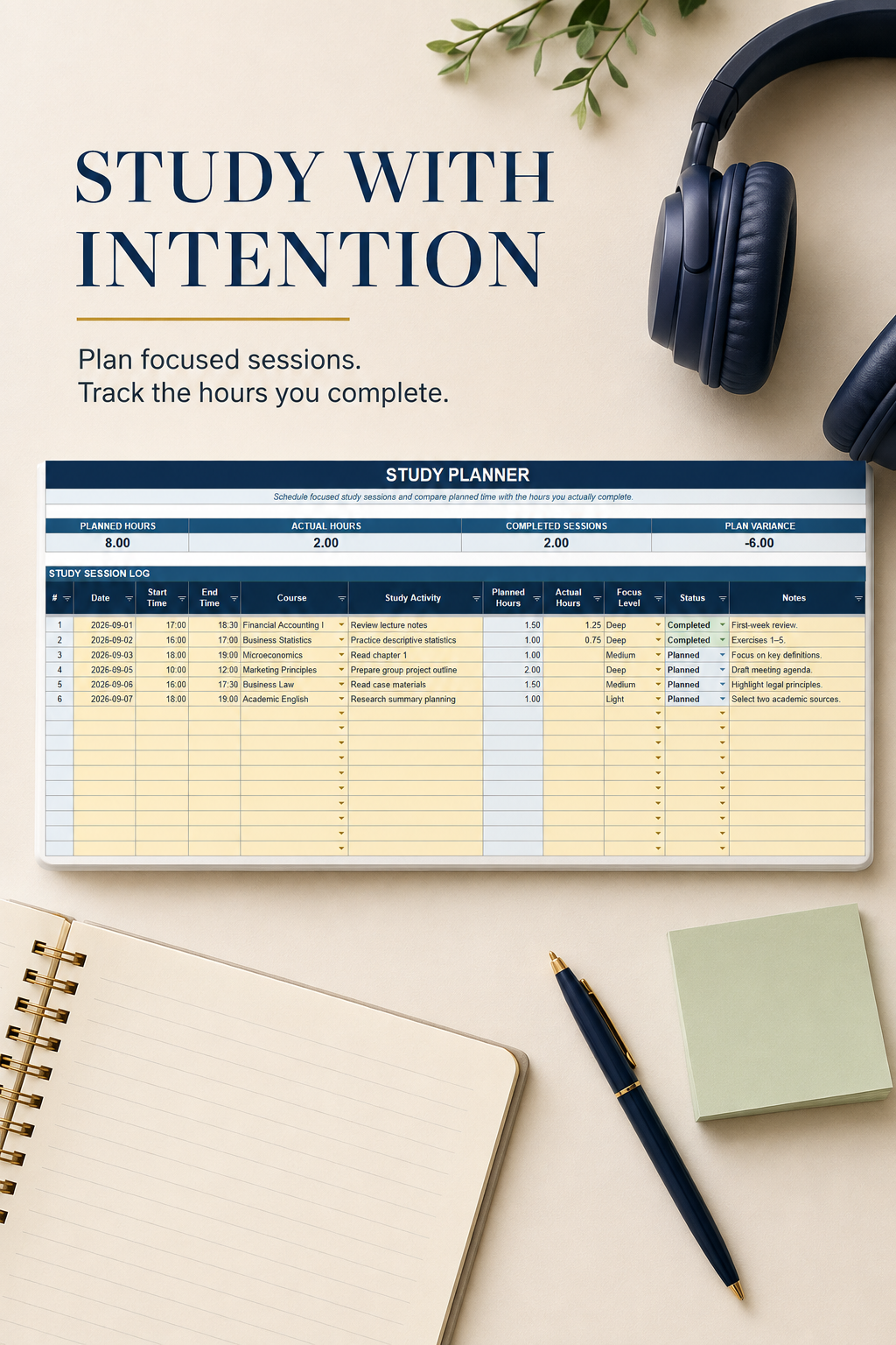 University Semester Planner
