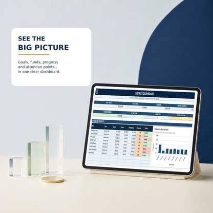 Savings Goals & Sinking Funds Planner 