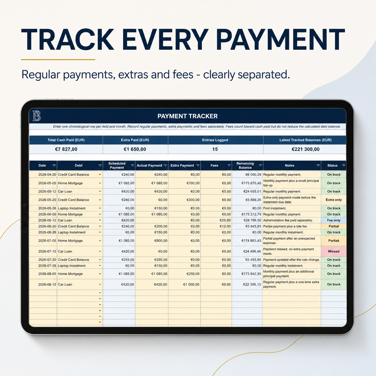 Debt Payoff Planner 